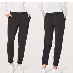 Lululemon City Trek Trouser Pants in Black - Size 8